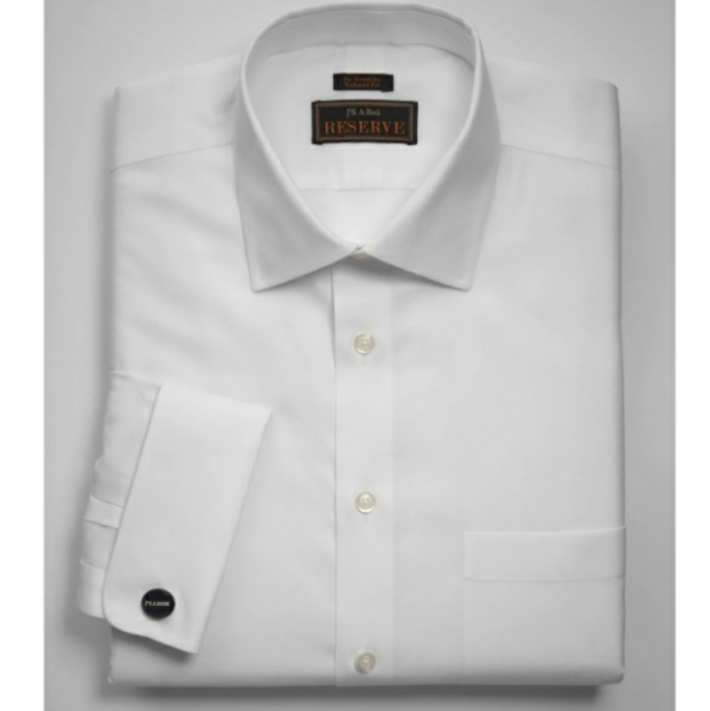 Reserve collection long sleeve white dress shirt
